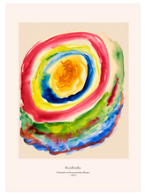 Kandinsky Farbstudie mit Konzentrischen Ringen - Art Print